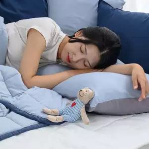 리버서블2 슈퍼싱글 간절기 이불 베개커버 세트 블루