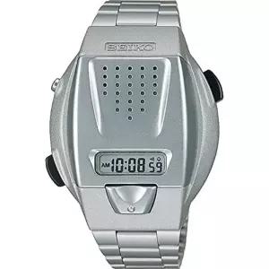 SEIKO 세이코 손목시계 음성 디지털 시계 하드렉스 SBJS001 실버