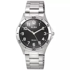 SEIKO 세이코 알바 스포츠 손목시계 AQPK410 실버 남성용 10기압 방수