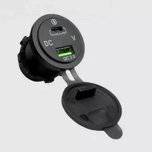 QC3.0 C 충전 포트 자동차핸드폰충전 차량용충전기 카라반충전기