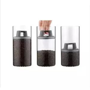 클릭원터치 캐니스터 유리진공 밀폐용기 원두보관용, 900ml,1300ml,2000ml