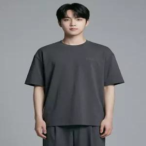 N265UTS909 세미오버핏 수피마 반팔 티셔츠 GREY