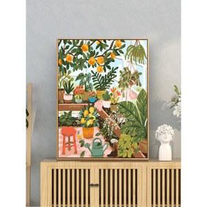대형 유화그리기 캔버스 diy 세로 고양이 일러스트 판그림 명화그리기 꽃그림 액자