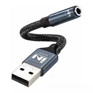 인네트워크 USB A to 3.5 스테레오 4극 사운드카드 케이블 IN-UST4