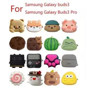 삼성 Buds3 보호 커버 버드 3 쉘 개 상어 고양이 곰 비스킷 돼지