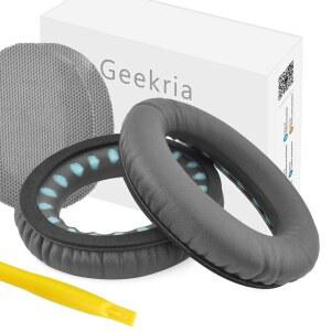 보스 사운드트루 어라운드 이어 II QC35 QC25 QC2 QC15 사운드링크 AE AE2 AE2I AE2W 헤드폰 쿠션용 지크리아 교체 패드(다크 그레이)