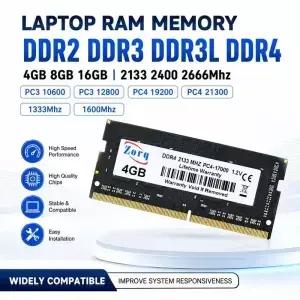 DDR2 4GB 2133 2400 2666Mhz Som PC3 10600 12800 19200 21300 노트북 1333 1600 랩탑 RAM 메모리