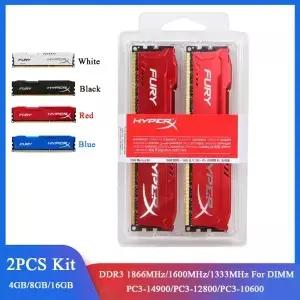 Memoria DDR3 8GB 2x4GB 키트 RAM 1866MHz 133Hz 데스크탑 240핀 1.5V M PC312800 14900 Fury