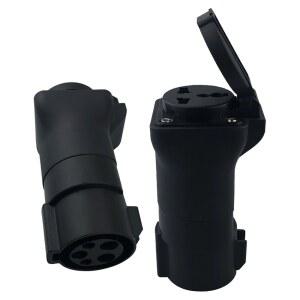 차량용케이블밴드 EVSE J1772 AC 범용 소켓 어댑터 자동차 충전기 커넥터 220V 전기 오토바이 스쿠터 RV 순찰