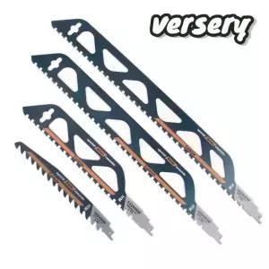Versery 1PC 225/300/455/505mm 초경합금 왕복 톱날 에어레이티드 시멘트 벽돌 콘크리트용 세이버 톱