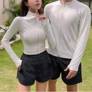 여름 바캉스룩 커플 집업 래쉬가드세트 휴양지 리조트 비치룩