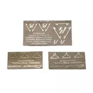 1PC G17/G18/G19 용 부착형 TTI/SI 금속 스티커 장식 개조 액세서리