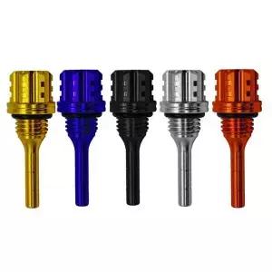 1Pc 오토바이 CNC 알루미늄 육각형 매화 딥스틱 아노다이징 된 엔진 액세서리 부품