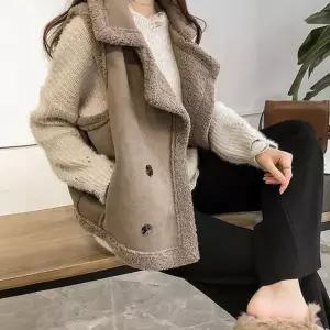 데일리 여성 조끼 인조 여성 페이크 퍼 조끼 스웨이드 겨울