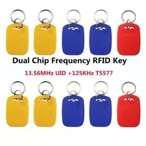 5/10pcs UID T5577 스마트 듀얼 칩 변경 가능 매직 카드 13.56Mhz 복제 125Khz 복사 토큰 RFID 재기록 NFC
