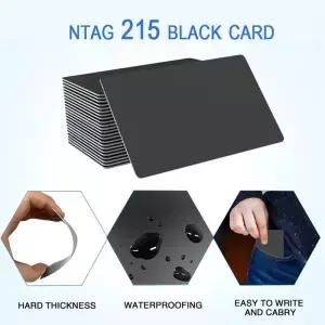 5/10개 NFC 카드 블랙 블랭크 NTAG215 504바이트 태그 작성한 스위치용 모든 휴대폰에 사용 가능