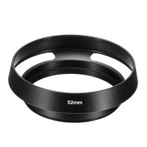 패티킬 52MM 렌즈 후드 범용 카메라 렌즈용 표준 통풍 매트 표면 반사 방지 내부 중공 니콘용 블랙 후지필름용 펜탁스용 라이카용