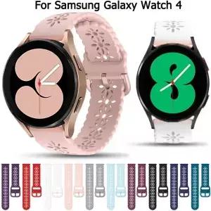 삼성 워치 4 용 실리콘 스트랩 클래식 스마트 밴드 5 40mm 프로 팔찌