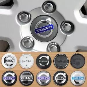 4개입 64mm 볼보 자동차 휠 센터 캡 XC60 V70 S60 S80 V40 V50 림 허브 커버 장식 액세서리