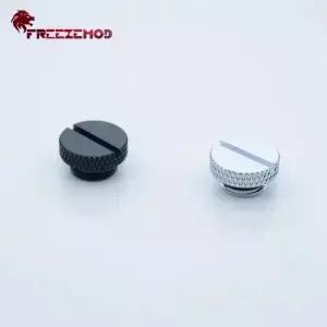 FEZEMOD PC 수냉식 손으로 조이는 직선형 스톱 플러그 HDTBA1 동전 모양의 누출 방지 장치 워터 피팅