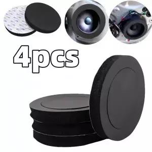 4Pcs 자동차 도어 방음 폼 링 6.5 인치 스피커 씰 켓 저음 소음 절연 패드 액세서리