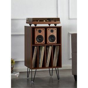 LP 수납장 가구 램프 6cm 원목 레코드판 아크릴판 장식장 45x35x48 턴테이블