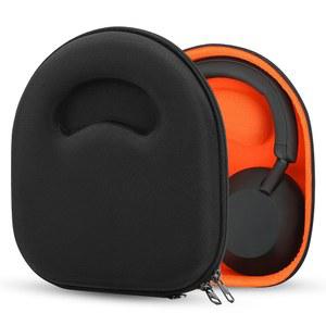 소니 WH-1000XM5 WH-1000XM4 MDR-XB950BT WH-CH720N 등과 호환되는 지크리아 쉴드 헤드폰 케이스 케이블 수납이 가능한 하드 쉘 여행용 가방 교체(블랙)