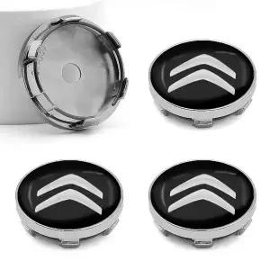 4개 ABS 60MM 시트로엥 자동차 휠 센터 캡 C4 C3 C5 C1 DS5 점퍼 교체용 림 허브 커버 스타일링 액세서리