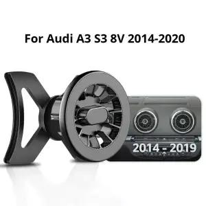 아우디 A3 S3 8V 2014 에어 아울렛 클립 마운트 스탠드 GPS 자기 내비게이션 브래킷 자동차 액세서리 용