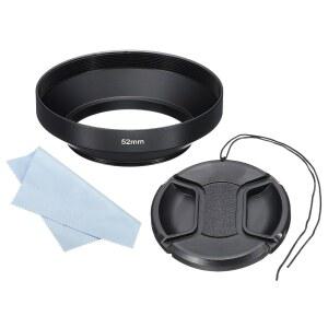 패티킬 52MM 렌즈 후드 72MM 캡과 카메라 렌즈용 광각 매트 표면 반사 방지 인사이드 니콘용 검은색 후지필름용 펜탁스용 라이카용
