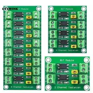 PC817 2 4 채널 광 커플러 절연 보드 전압 변환기 어댑터 3.3V 5V 모듈 3.630V 드라이버 광전