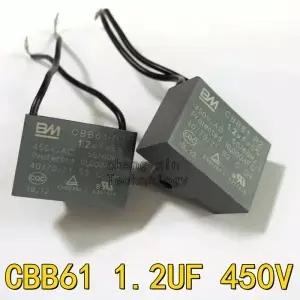 5PCS CBB61 1.3UF 450V 400V 500V 범용 팬 시동 커패시터 배기 및 기존