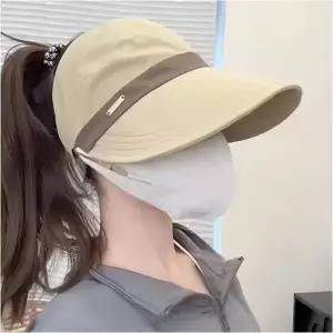 여성 포니테일 썬캡 모자 자외선차단 여름 골프 등산