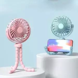 1 PCS 다기능 유모차 휴대용 미니 팬 USB 충전 문어 스탠드 가변 스타일링 야외