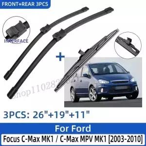 포드 포커스 CMax MK1 / MPV 20032010 26 19 11 전면 후면 와이퍼 블레이드 앞 유리 윈드 스크린 윈도우