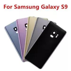 삼성 S9 G960 5.8인치용 하우징 유리 배터리 백커버 수리 교체 도어 후면 케이스 + 카메라