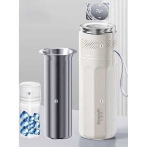 카슨 휴대용 냉장고 템블러 450ml 핑크 12V/220V 원터치 휴대용냉장고 여행