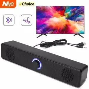 PC 유선 및 무선 블루투스 스피커 USB 전원 사운드바 TV 노트북 게임용 홈 시어터 서라운드 오디오 시스템