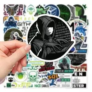 멋진 해커 프로그래밍 네트워크 스티커 DIY 스크랩북 전화 수하물 스케이트보드 장식 방수 데칼 50 개