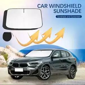 BMW X2 F39 여름 자동차 액세서리 용 앞 창 선 스크린 UV 파라솔 유리 차양 커버