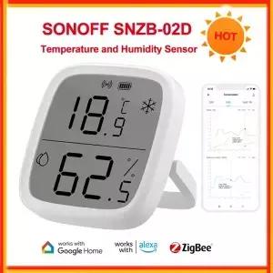 SONOFF SNZB02D Zigbee LCD 스마트 온도 습도 센서 홈 원격 실시간 모니 5s 빠른 새로 고침 ewelink