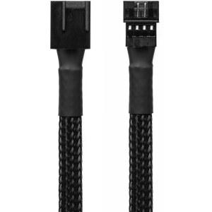 그래픽 카드 팬 및 펌프용 CRJ MICRO 4핀 GPU 헤더 어댑터 케이블 - 12인치(30CM) 검은색 슬리브 남성 PH(2.0MM) PWM