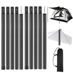 텔레스코픽 텐트 폴 2 범용 조정 가능한 알루미늄 캠핑 천막 세트 Sun Sail Shelter Rods Tarp Tent