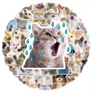 고양이 DIY 스티커 스크랩북 전화 수하물 스케이트보드 방수 데칼 50 개