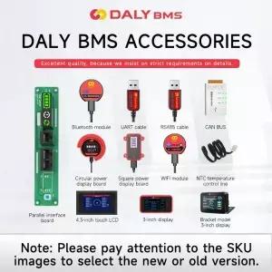 Daly 스마트 BMS lifepo4 이온 액세서리 3s24s 30A500A 4s 8s 16s 터치 컨트롤 스크린 LCD 디스플레이 및