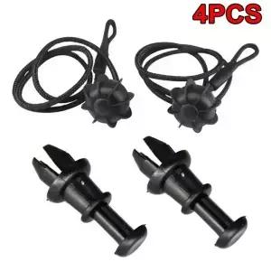 2/4pcs 자동차 소포 선반 문자열 코드 커버 후면 트렁크 로프 버클 슬링 VW 골프 MK6 GTI R20 용 스트랩