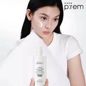 뷰티톤업 공식메이크프렘 세이프 모이스처 클렌징 밀크 500ml 미백 광채 톤업안심팩2매 안티에이징 주름개