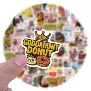 110PCS 던전 크롤러 칼 스티커 낙서 DIY 일기 전화 케이스 수제 스크랩북 미적
