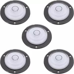 패티킬 5개 원형 버블 레벨 43x12mm 미니 불시 스피릿 카메라 삼각대 망원경 워크샵 턴테이블 사진 프레임