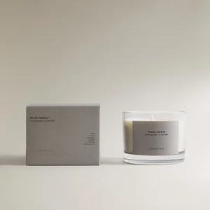ZARA (200G) DARK AMBER 아로마 캔들 - 브라운 / 도트 8432/705/737